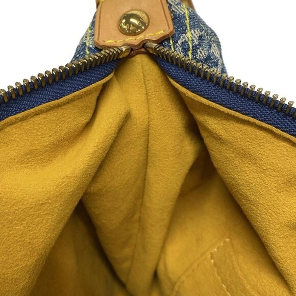 Auth LOUIS VUITTON Baggy GM M95048 Blue Monogram Denim - SR0016 Shoulder Bag - Picture 15 of 16